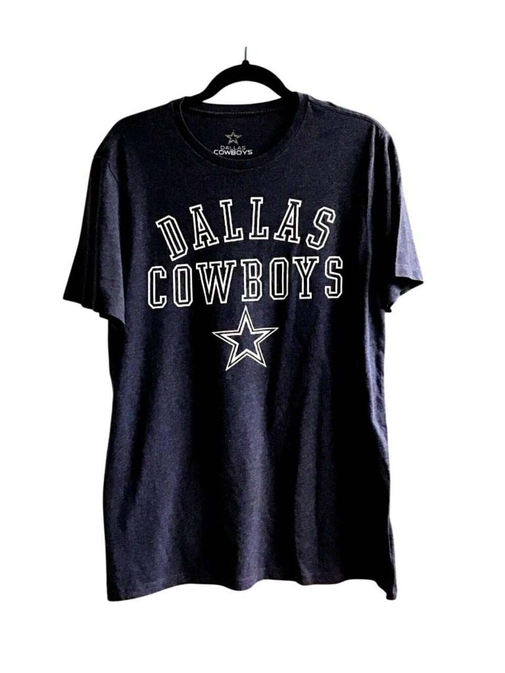 DALLAS COWBOYS AUTHENTIC- MENS BLLUE GRAPHIC CREW NECK SHORT SLEEVE T-SHIRT SZ M